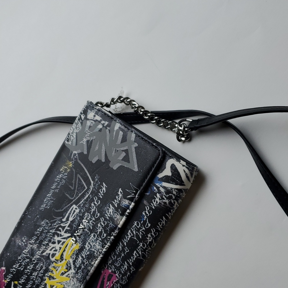 DKNY Graffiti Wallet on a Chain Crossbody - Picture 2 of 9